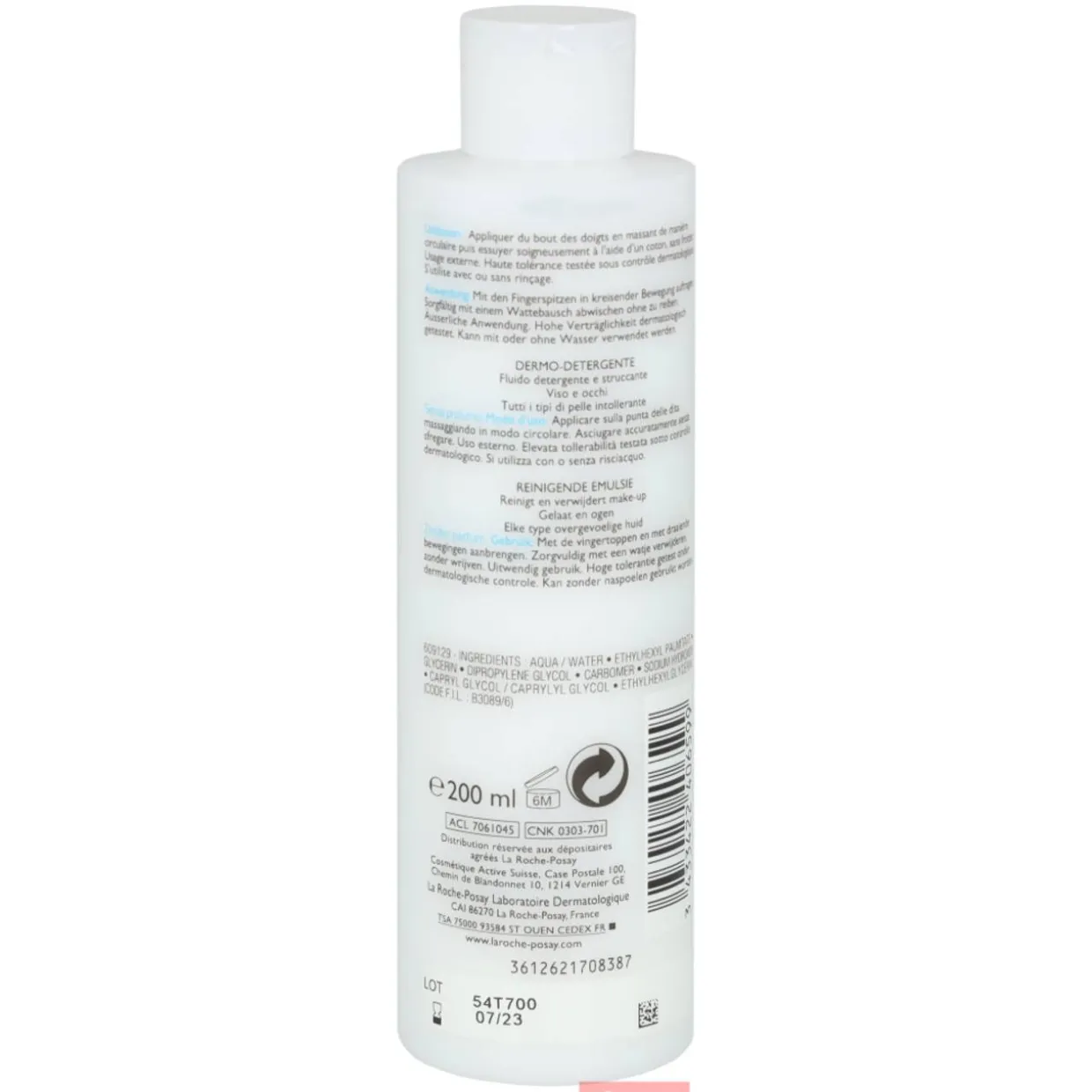 Puhdistusemulsio La Roche 200 ml Toleriane Dermo