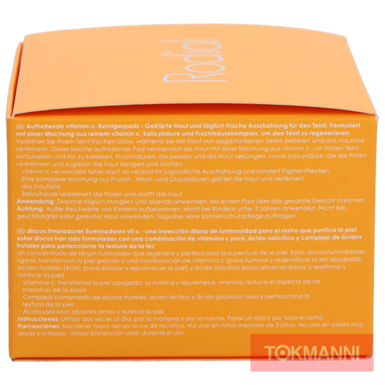 Puhdistuslaput, Rodial 50 kpl Vit C Brightening