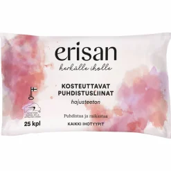 Puhdistusliina Erisan 25 kpl kosteuttava