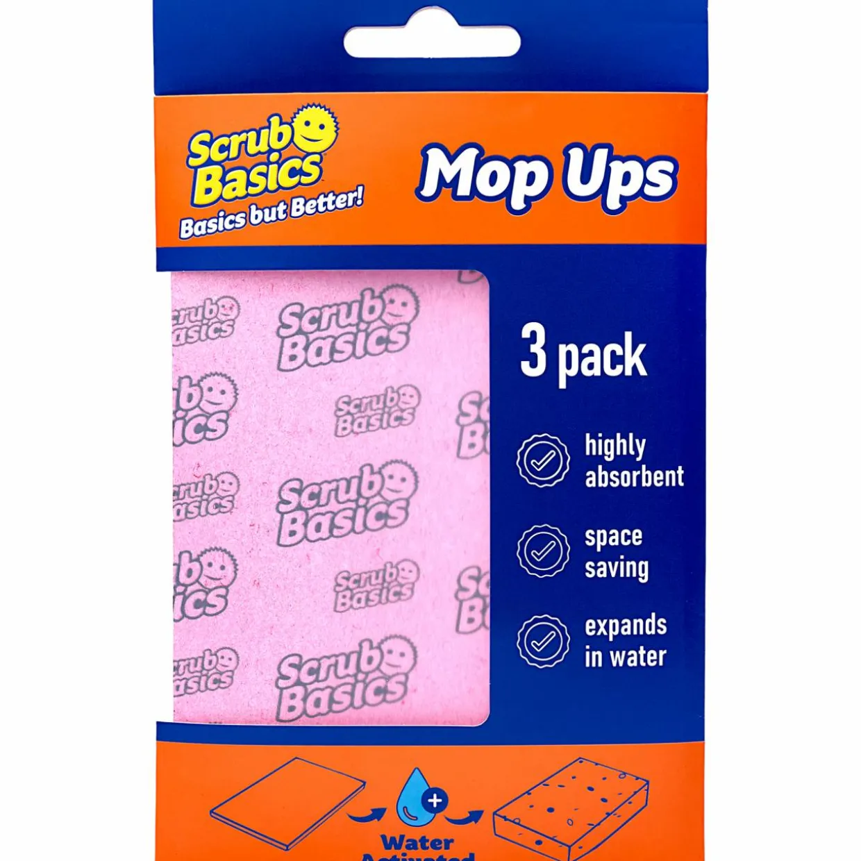 Puhdistussieni Scrub Daddy 3 kpl Basics Mop Ups