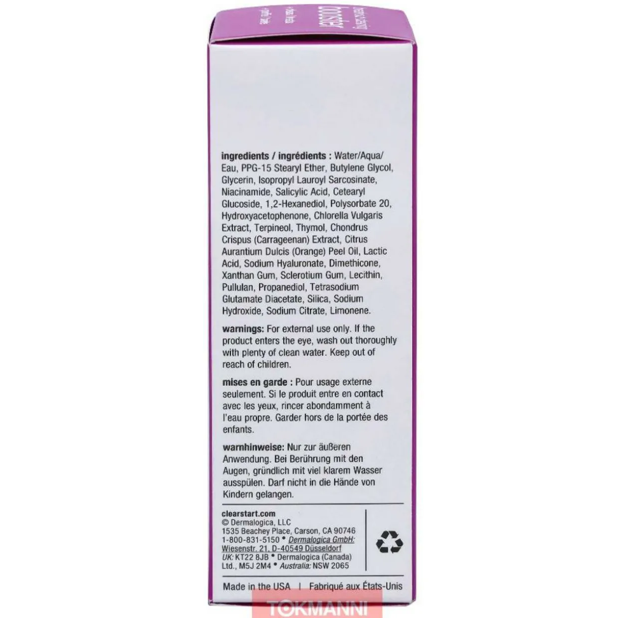 Puhdistusvoide, Dermalogica 30 ml ClearStart Breakout Clearing Booster