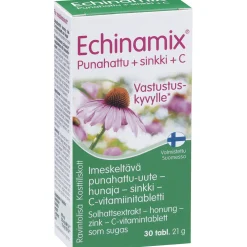 Punahattu + Sinkki + C Echinamix 30 kpl