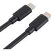 Punottu kaapeli Mobia USB-C, USB-C 60 W musta, 1 m