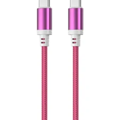 Punottu kaapeli Mobia USB-C, USB-C 30 W punainen, 2 m