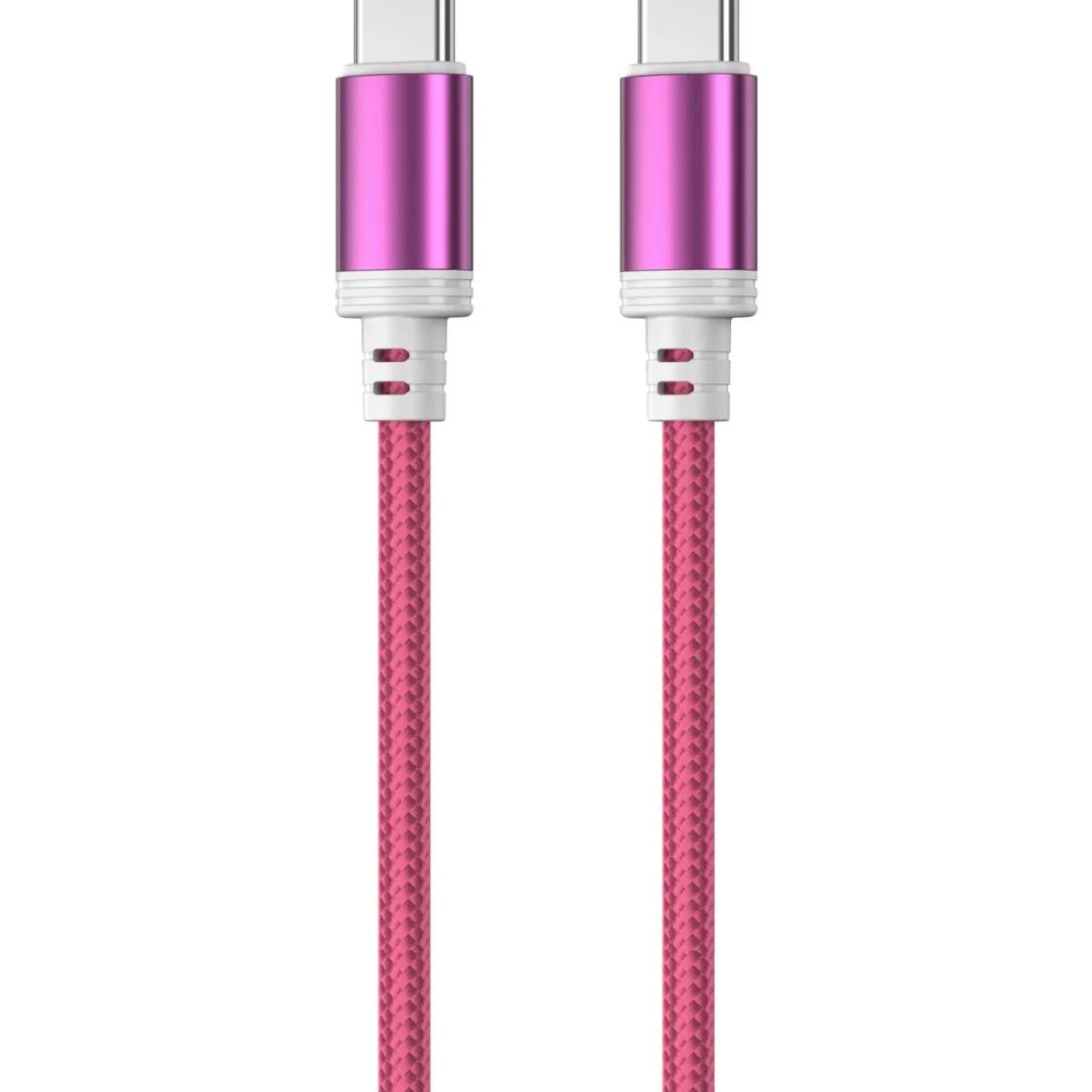 Punottu kaapeli Mobia USB-C, USB-C 30 W punainen, 1 m