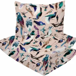 Pussilakanasetti Nordic Tricot 150 x 210 cm Paratiisilinnut