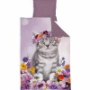 Pussilakanasetti 150 x 210 cm Kukkakissa