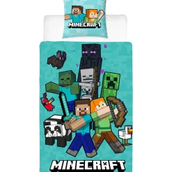 Pussilakanasetti 150 x 210 cm Minecraft