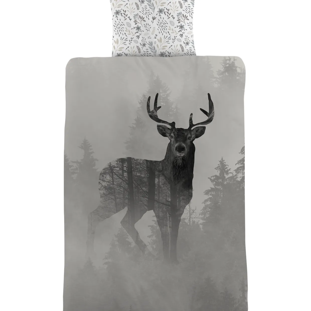 Pussilakanasetti 150 x 210 cm Peura ja sarvet
