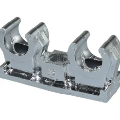 Putkipidin 12 mm 2-os krom CU-putkille 4 kpl