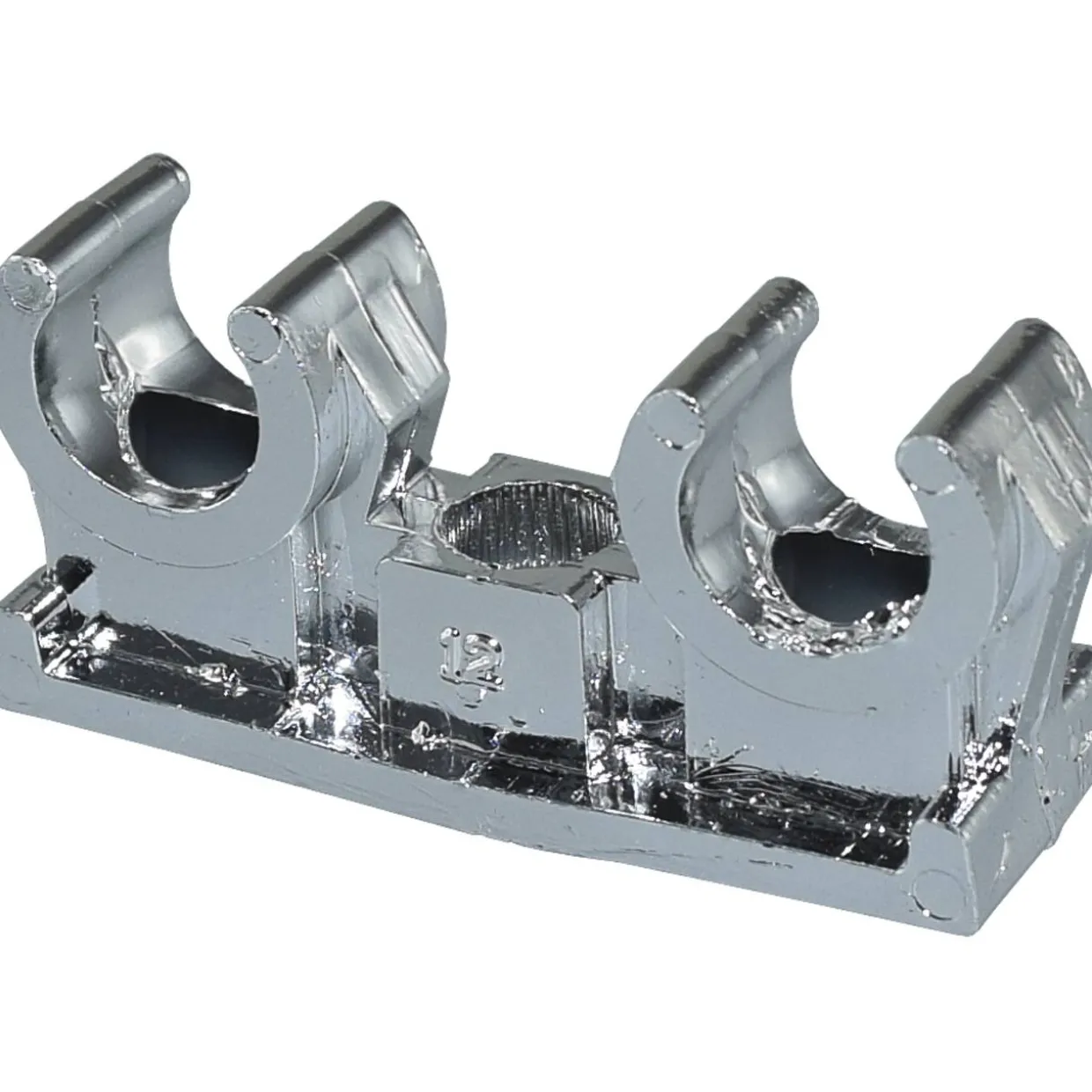 Putkipidin 12 mm 2-os krom CU-putkille 4 kpl