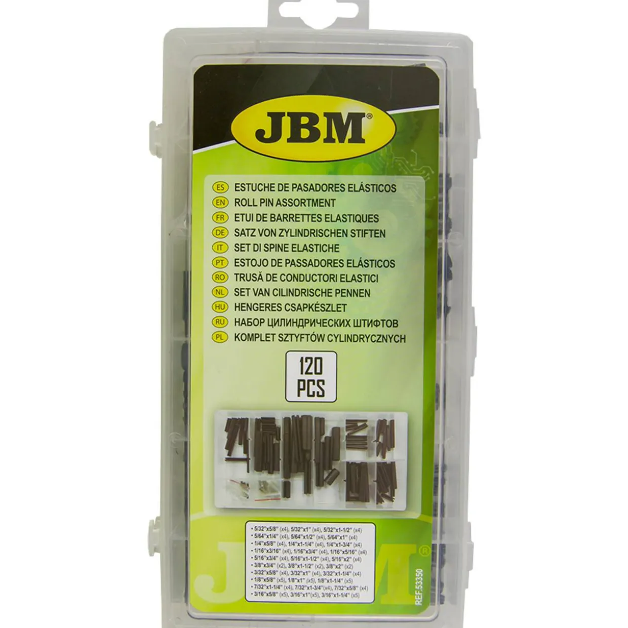 Putkisokkalajitelma 120 osaa JBM