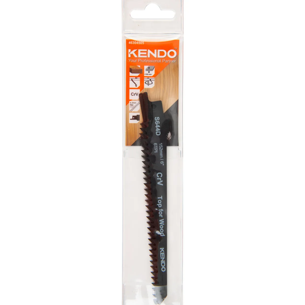 Puukkosahanterä Kendo 4 x 152 mm HCS 2 kpl