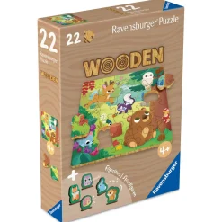 Puupalapeli Ravensburger 22 palaa Forest Animals