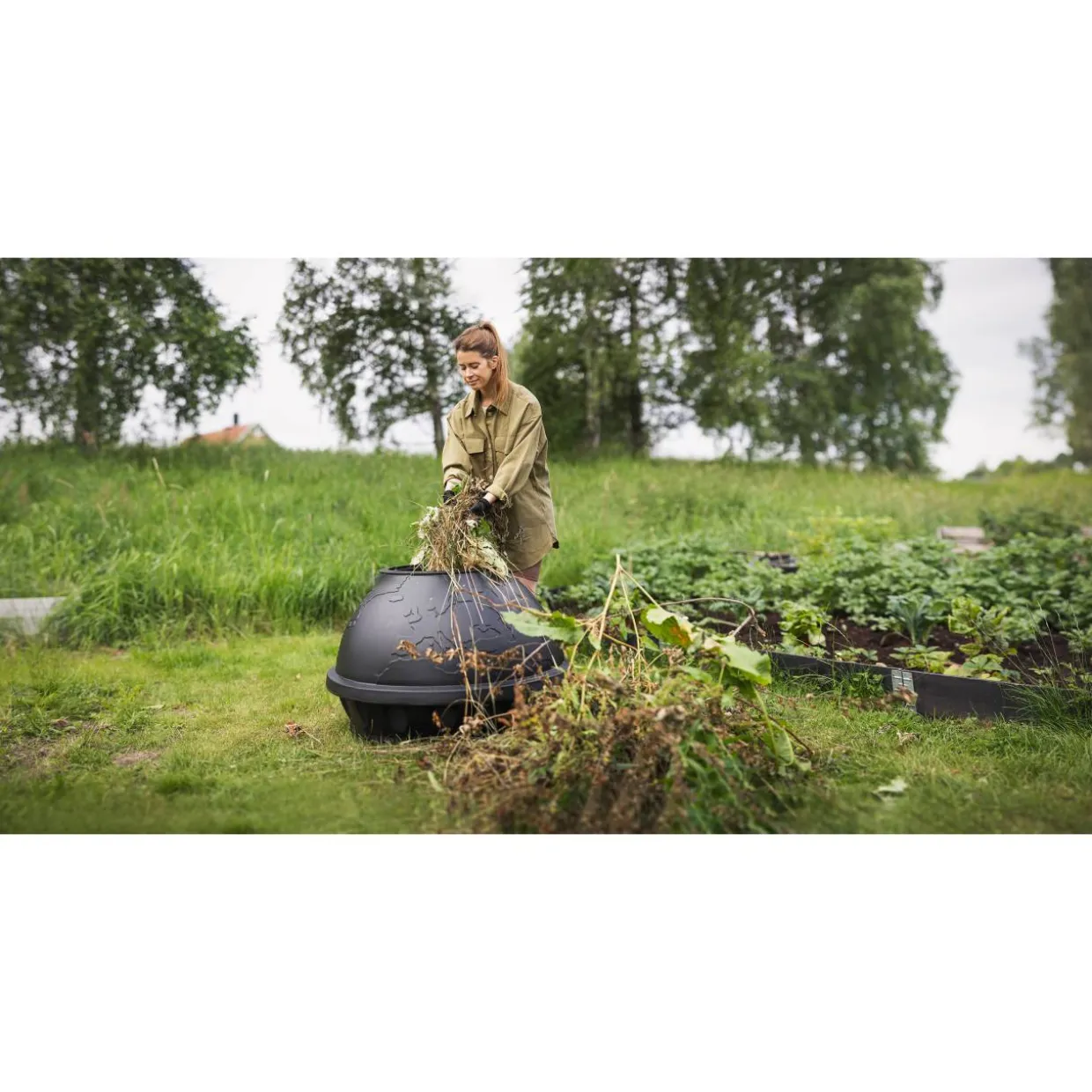 Puutarha- ja mökkikompostori Kekkilä Kestävä+ 310 l, musta