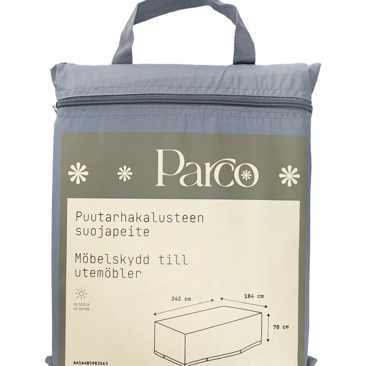 Puutarhakalusteen suojapeite Parco 242 x 184 x 70 cm