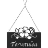 Puutarhakoriste 4Living Tervetuloa-tekstillä
