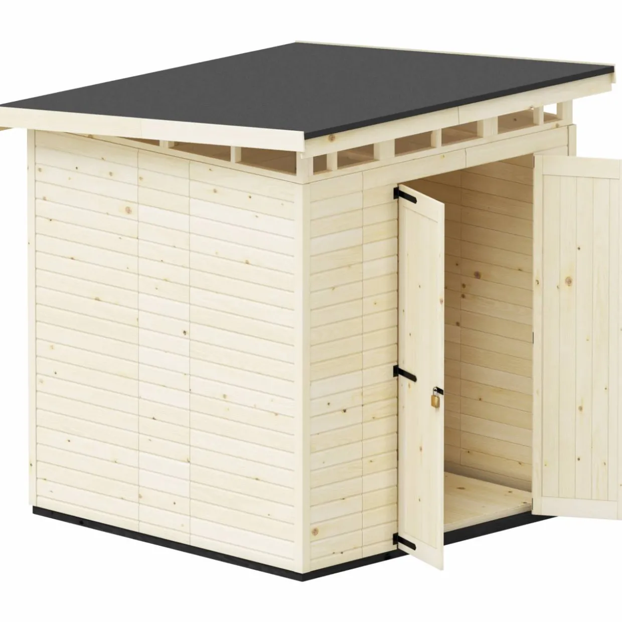 Puutarhavaja Upyard Strongbox XL, 203 x 203 x 230 cm, luonnollinen väri