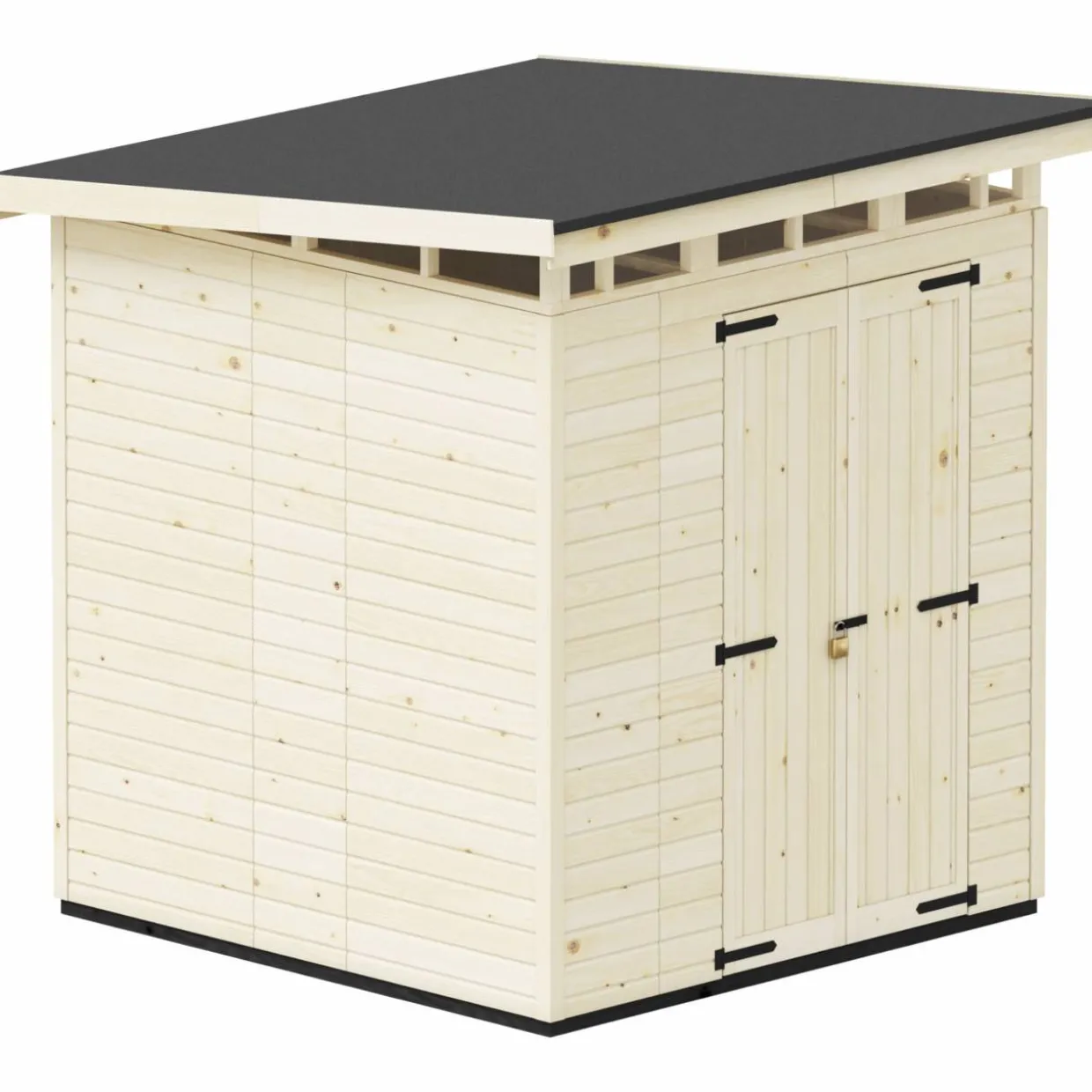 Puutarhavaja Upyard Strongbox XL, 203 x 203 x 230 cm, luonnollinen väri