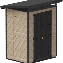 Puutarhavaja Upyard Strongbox M, 163 x 127 x 222 cm, ruskea/musta
