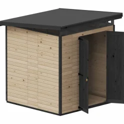 Puutarhavaja Upyard Strongbox XL, 203 x 203 x 230 cm, ruskea/musta