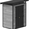 Puutarhavaja Upyard Strongbox M, 163 x 127 x 222 cm, harmaa/musta