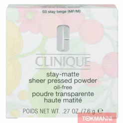 Puuteri, Clinique 7,6 g Stay-Matte Sheer Pressed Powder #03 Stay Beige