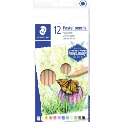 Puuvärikynä Staedtler 12 kpl pastelli