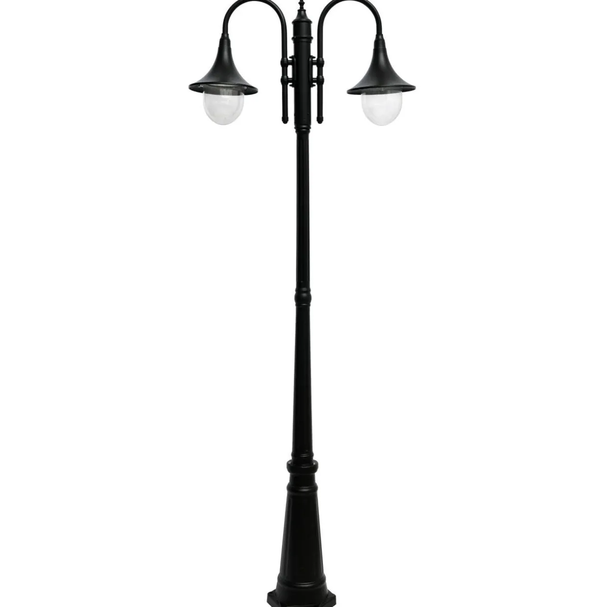 Pylväsvalaisin Kartano PKT-2-U E27 max 2 x 100 W musta