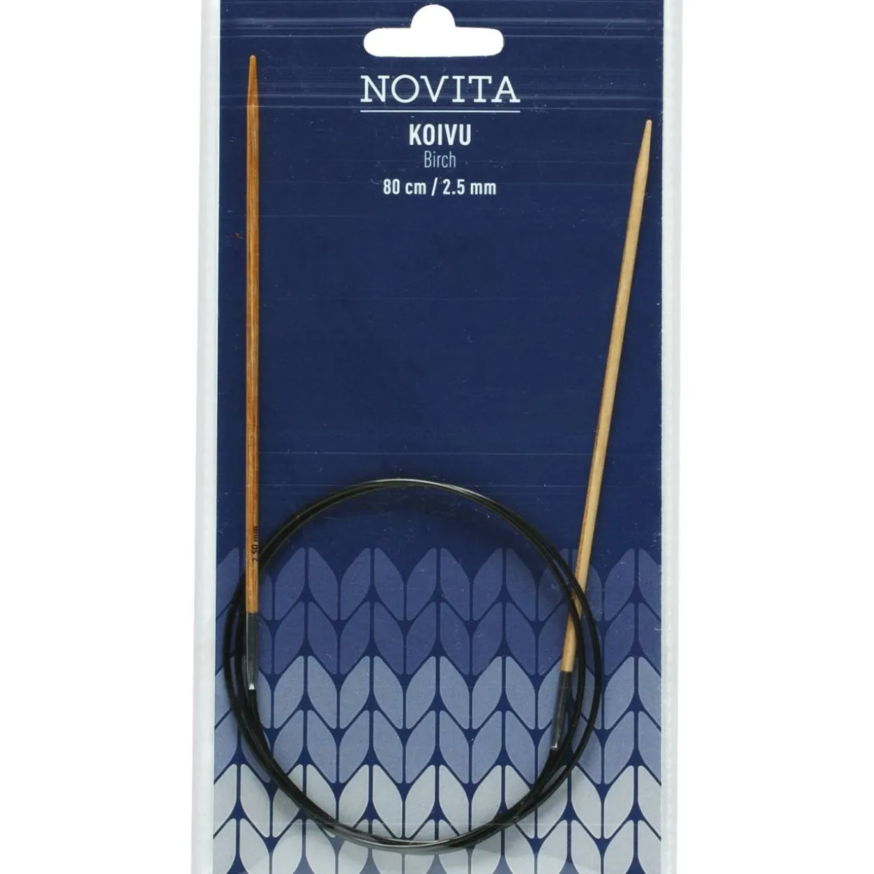 Pyöröpuikot Novita 80 cm 3 mm koivu