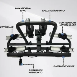 Pyöräteline autoon 2-pyörälle Trekker R200