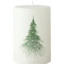 Pöytäkynttilä Kotikulta 10 cm lumikuusi