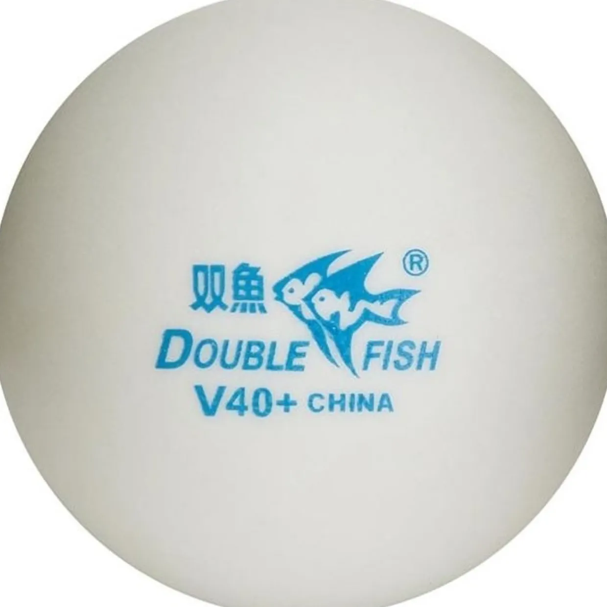 Pöytätennispallo Double Fish, valkoinen, 10 kpl/pkt