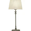 Pöytävalaisin ANETTE 55 cm, hopea/valkoinen