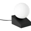 Pöytävalaisin EGLO Bilbana 40W 14,5x13,5x19,5cm musta/valkoinen mattalasi