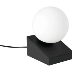 Pöytävalaisin EGLO Bilbana 40W 14,5x13,5x19,5cm musta/valkoinen mattalasi