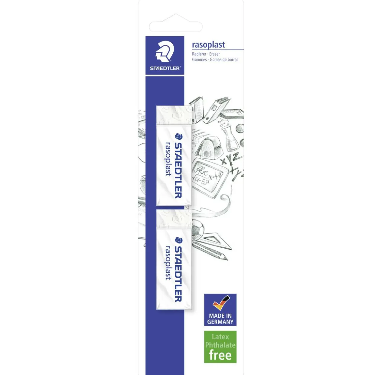Pyyhekumi Staedtler 2 kpl