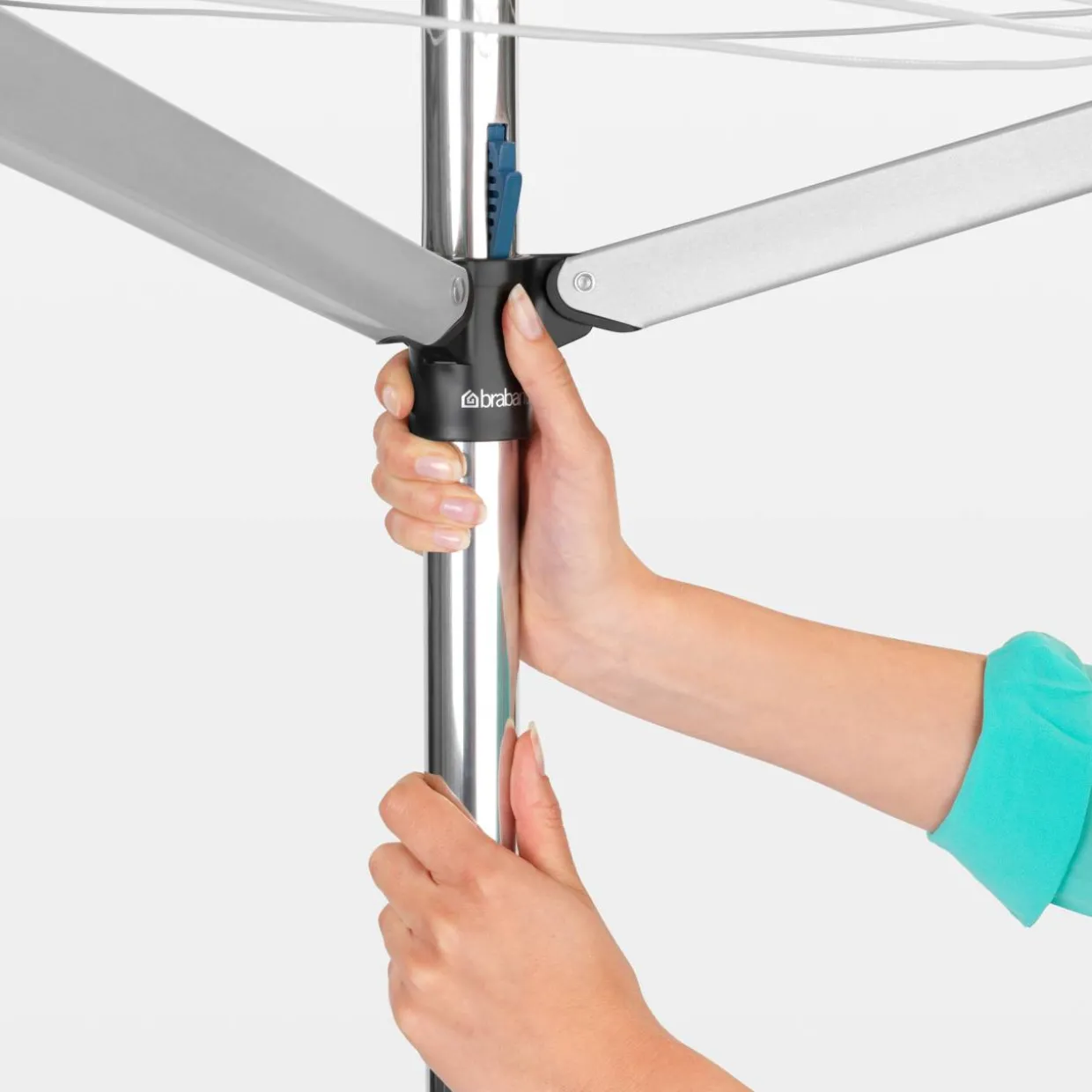 Pyykinkuivausteline Brabantia Essential 30 m, muovinen maaterä