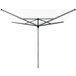 Pyykinkuivausteline Brabantia Topspinner 50 m, metallinen maaterä, harmaa
