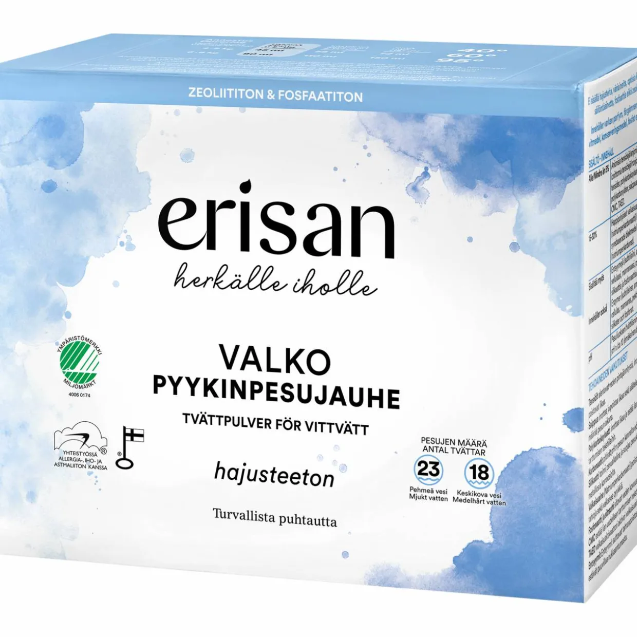 Pyykinpesujauhe Erisan 1 kg Valko