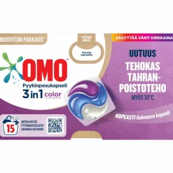 Pyykinpesukapseli Omo 15 kpl Color