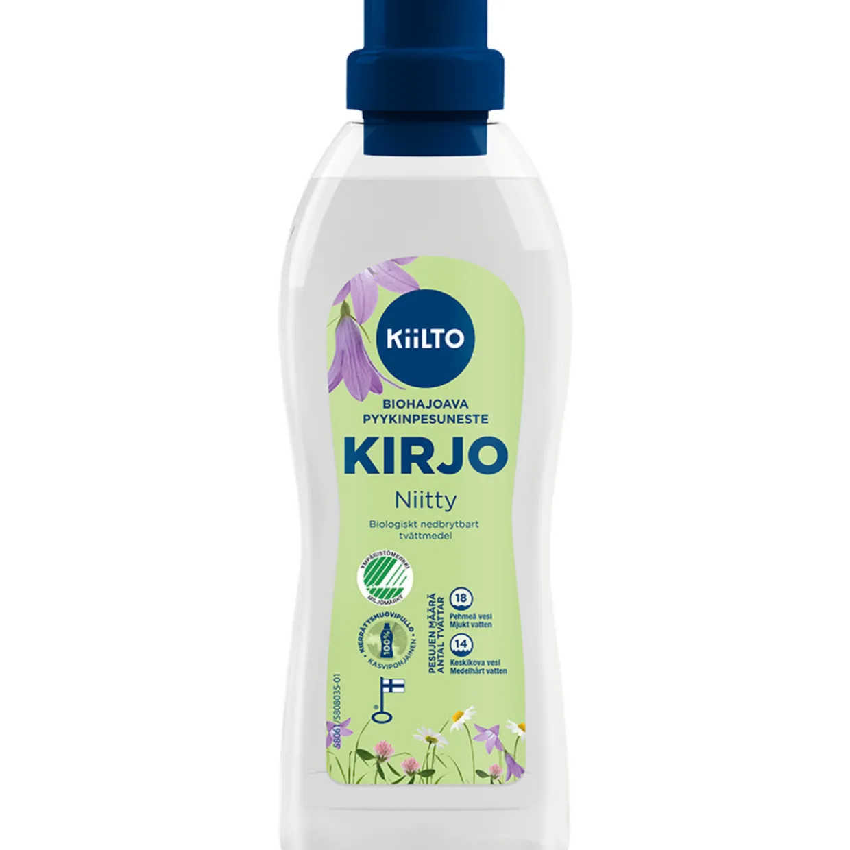 Pyykinpesuneste Kiilto 720 ml Kirjo niitty biohajoava