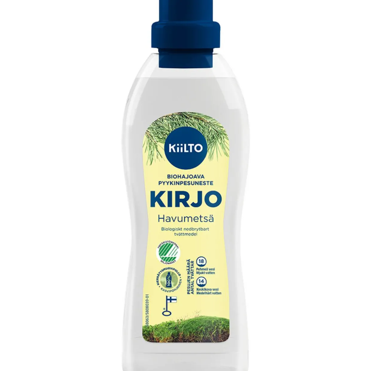 Pyykinpesuneste Kiilto 720 ml Kirjo havumetsä biohajoava