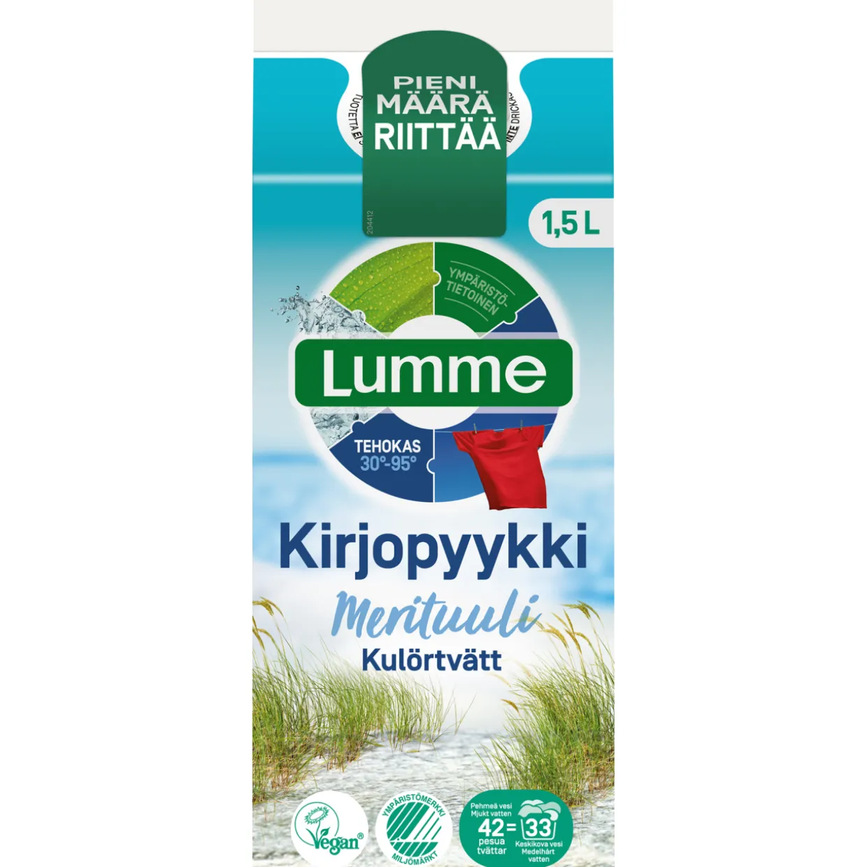 Pyykinpesuneste Lumme 1,5 l Merituuli kirjopyykki