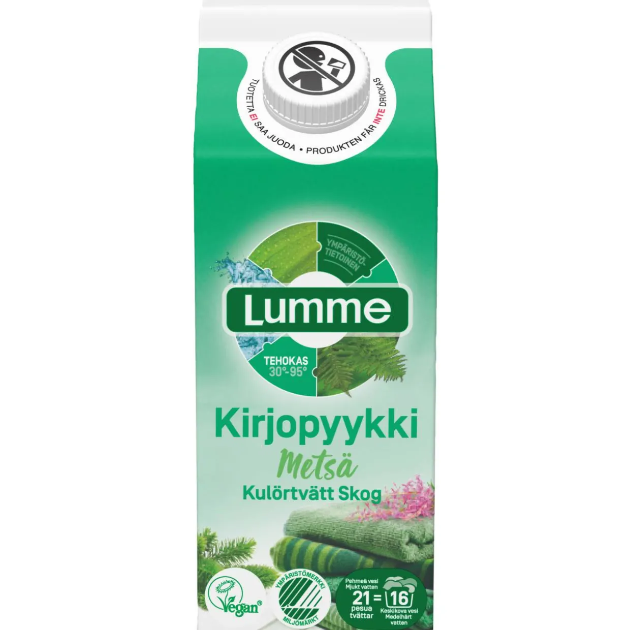 Pyykinpesuneste Lumme 750 ml kirjopyykki metsä