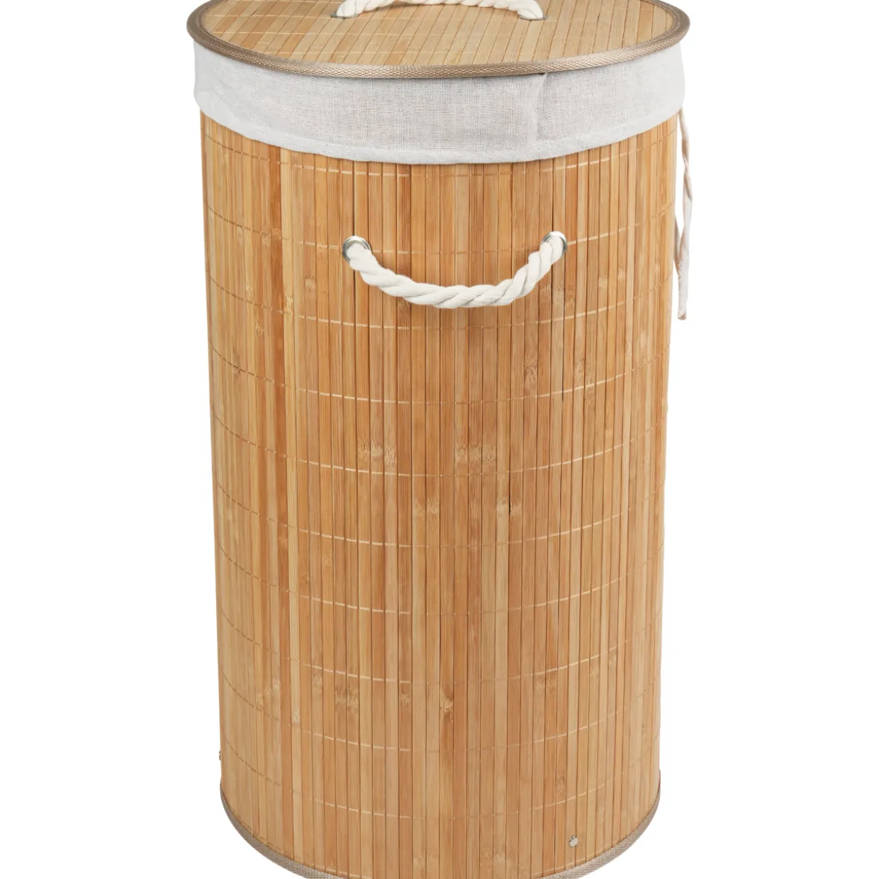Pyykkikori Iisi pyöreä bambu