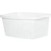 Pyykkikori 40 l Rattan valkoinen