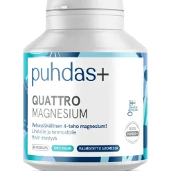 Quattro Magnesium Puhdas+ 60 kpl