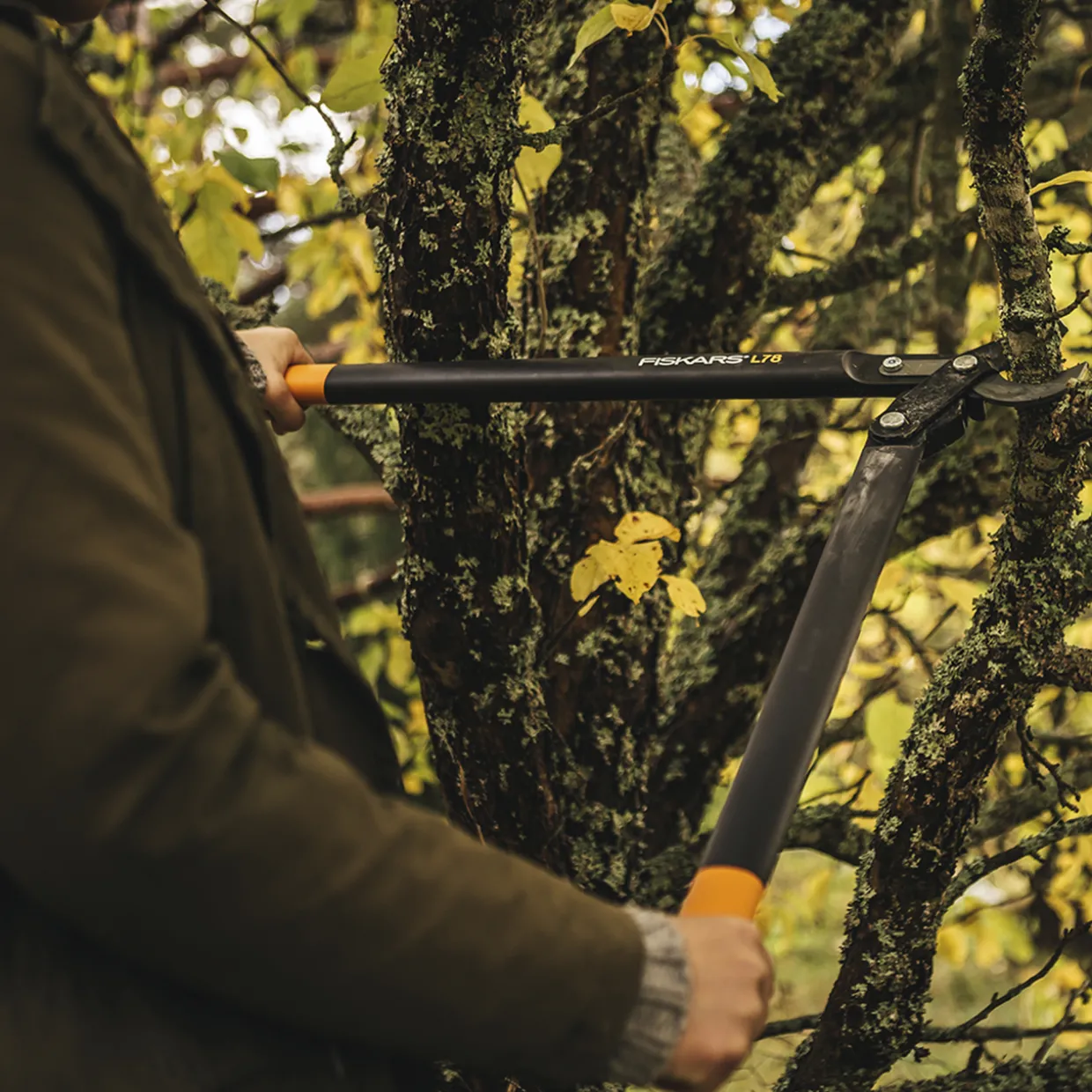 Raivaussakset Fiskars PowerGear L, koukkuterällä L78