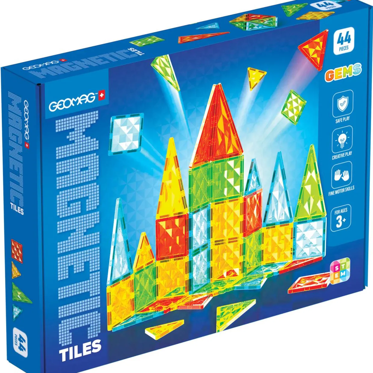 Rakennussarja Magnetic Tiles 44kpl